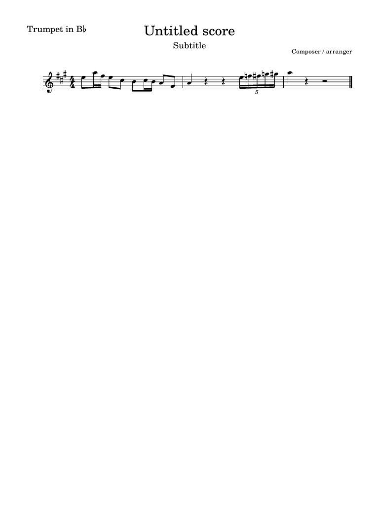 Shin ChanTrumpet in Bb PDF