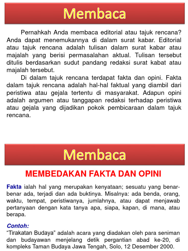 Teks Editorial_Tajuk Rencana. | PDF