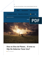 Dios Es Dios de Planes