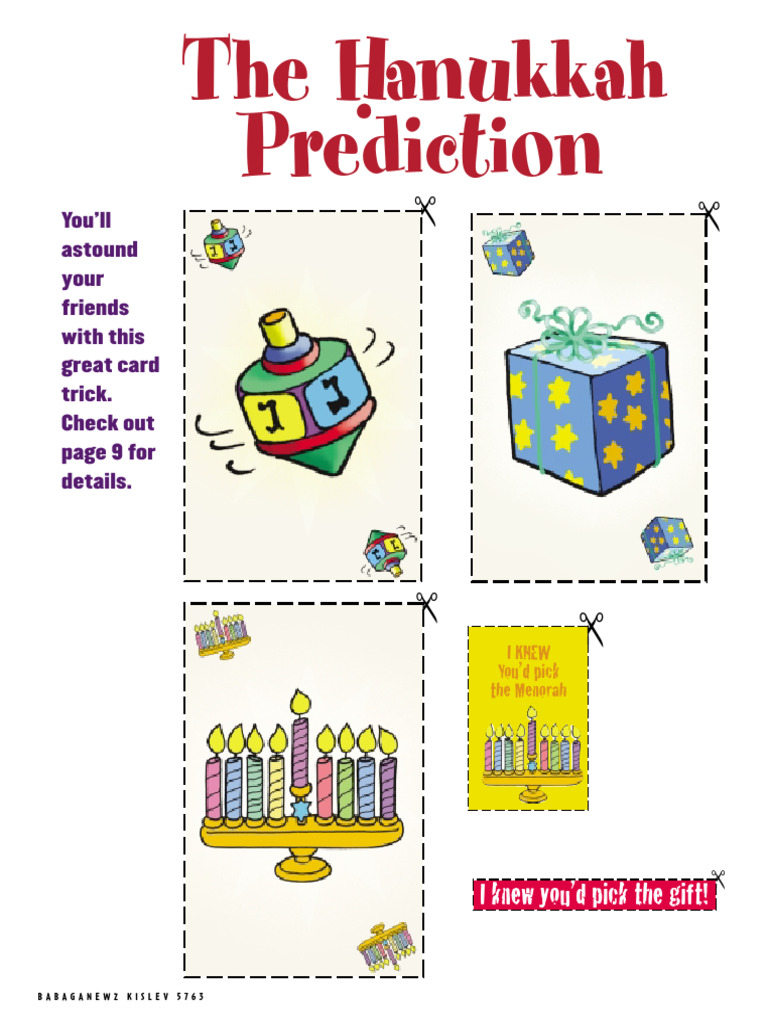 Hanukkah Cards Magic Trick | PDF
