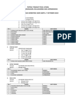 Jadwal Popda Tingkat Pool Utara