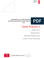 Maestria Entornos Digitales Desarrollo e Implementacion de Proyectos Tarea Practica3 Grupo Dos Gabriela Pillajo Linda Torres