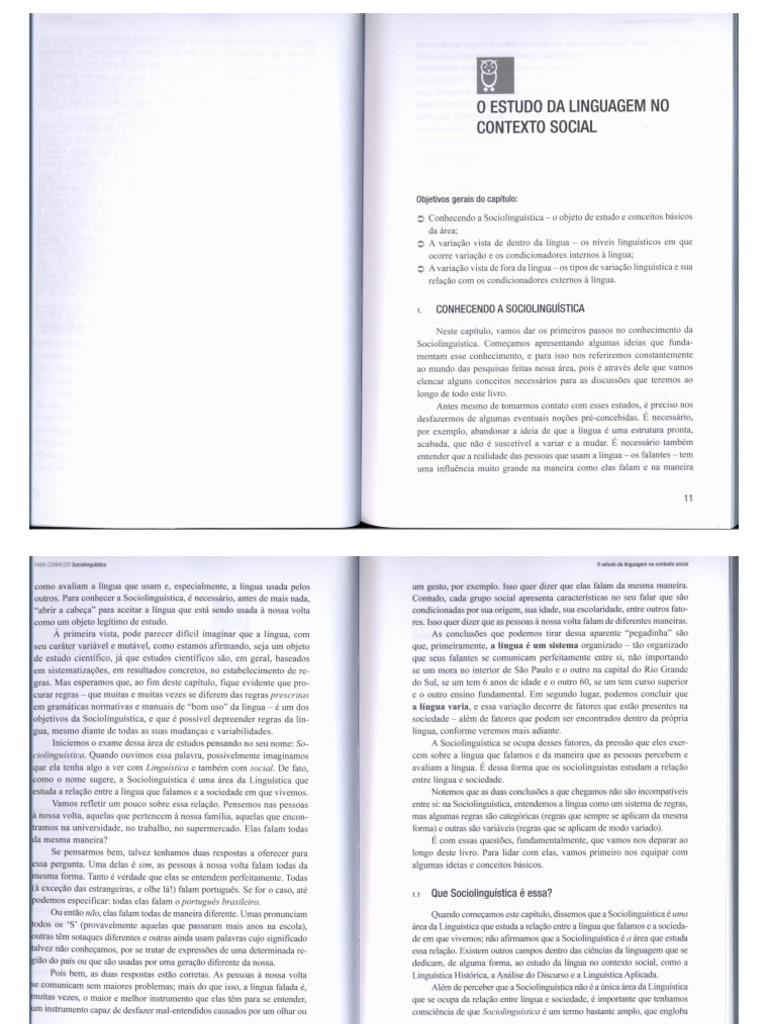 SOUZA Et Al Para Conhecer Sociolingu stica Digitalizado PDF