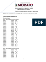 Prefeitura Municipal de Francisco Morato Concurso Público #002/2022 Edital de Divulgação - Do Resultado Da Prova de Aptidão Física