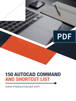 150 AutoCAD Command and Shortcut List