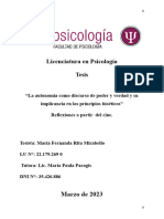 Mirabello - La Autonomía Como Discurso de Poder y Verdad