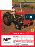 Trator MF 55X: Perkins A3-152 / 3 Cilindros 2.5L / Diesel