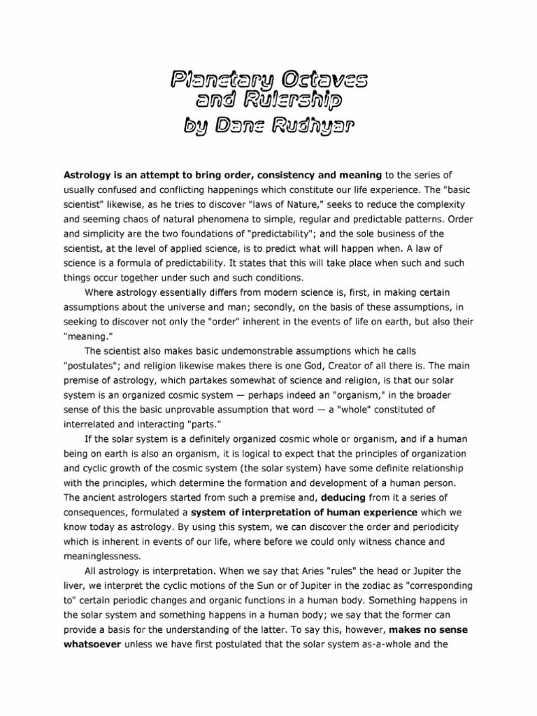 Dane Octaves and Rulership PDF