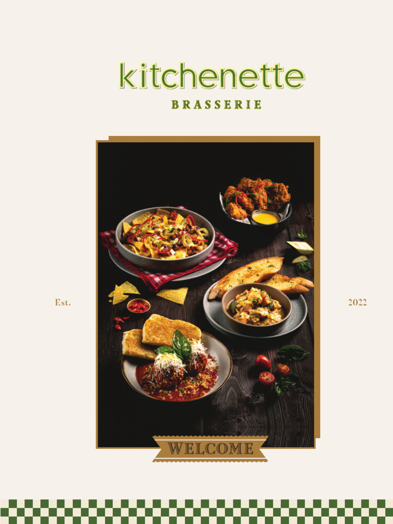 Kitchenette Restaurant Menu 2022 | PDF