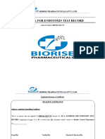 Endotoxin Record Logbook