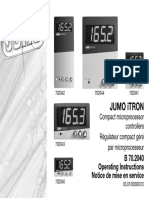 Jumo Itron: B 70.2040 Operating Instructions Notice de Mise en Service