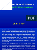 Prediction of Financial Distress:-: Dr. N. S. Rao