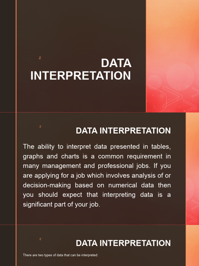 Data interpretation pdf