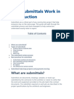 How Submittals Work in Construction