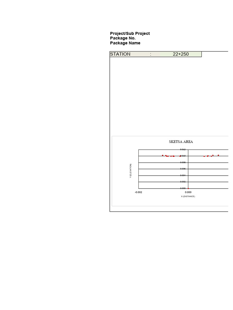 Earthworks Volume Calculation Sheet | PDF