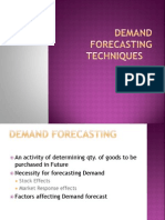 Demand Forecasting Techniques