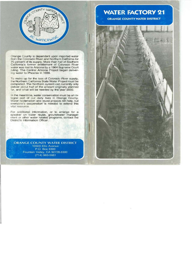 Water Factory 21 Brochure | PDF