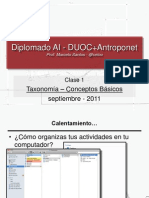 Taxonomia DUOC - Conceptos Basicos - Clase 01