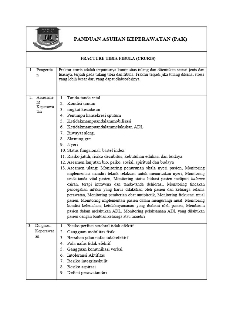 PAK Tibia Fibula (Cruris) | PDF | Sains & Matematika