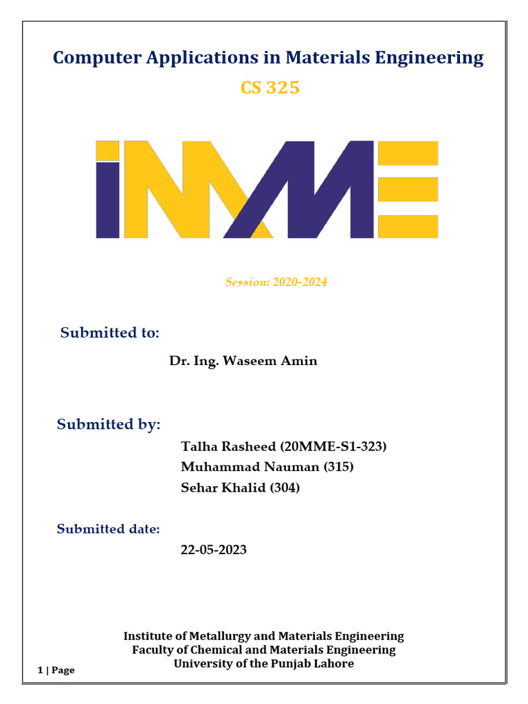 Lab Report # 1 Talha | PDF