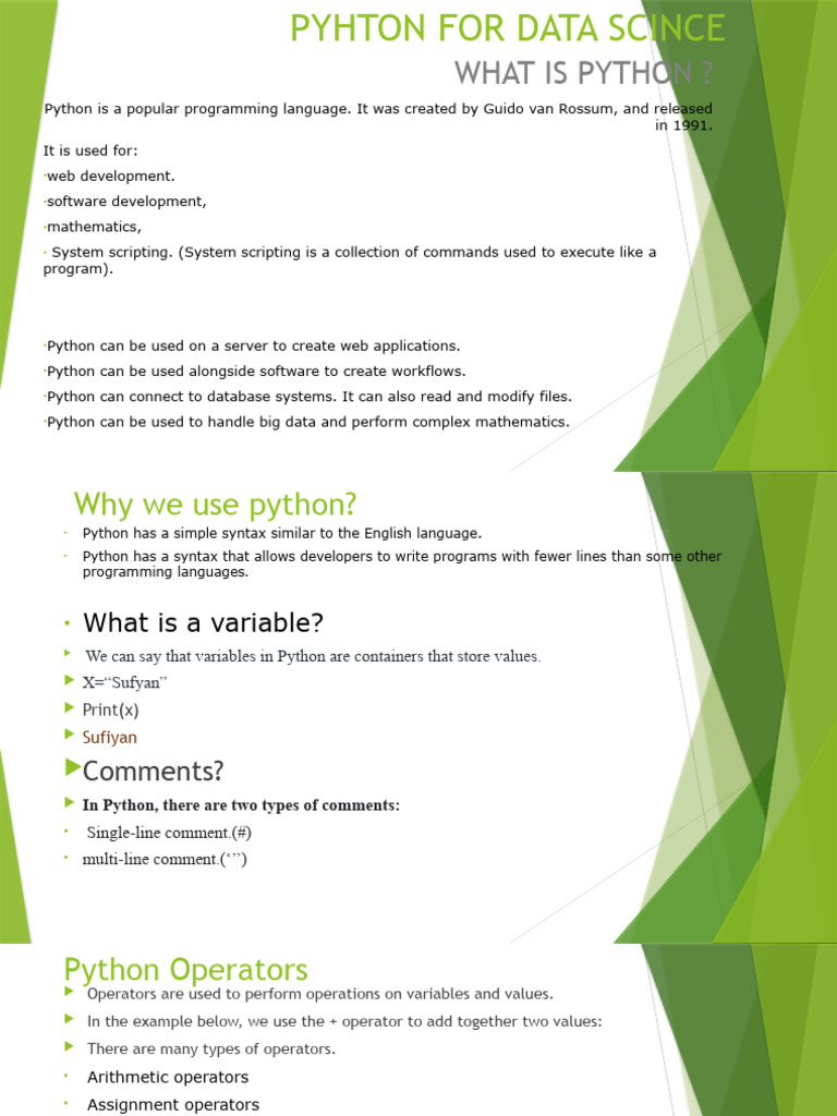 Python For Data Scince | PDF