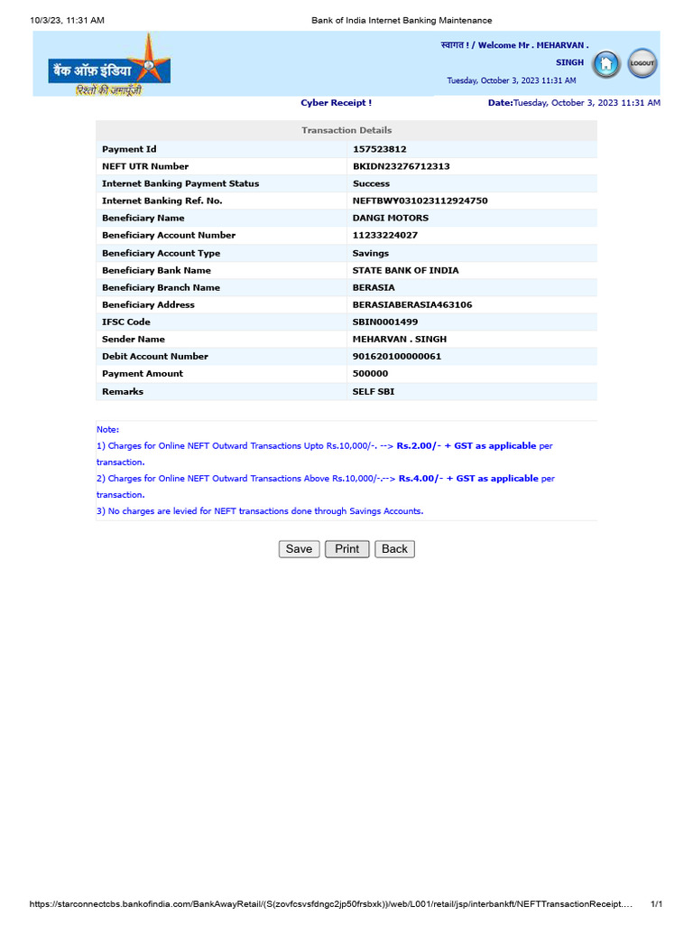 State Bank Of India Internet Banking