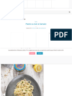 Paste Cu Ton Si Lamaie - Reteta Italiana - Laura Adamache