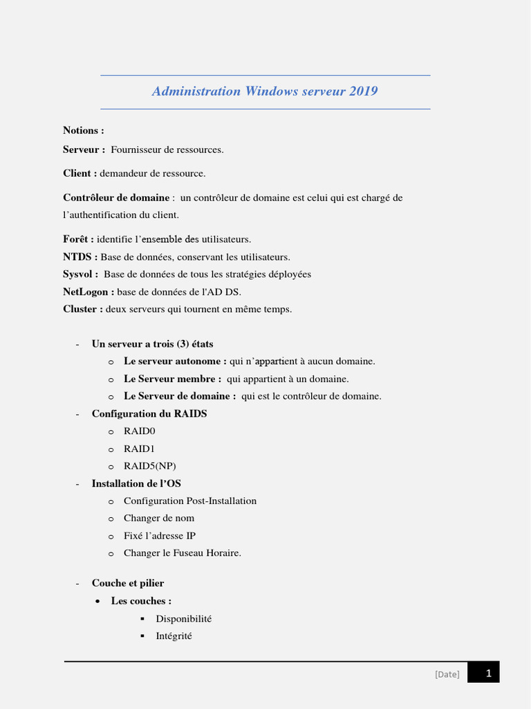 Administration de Windows Server 2019 | PDF