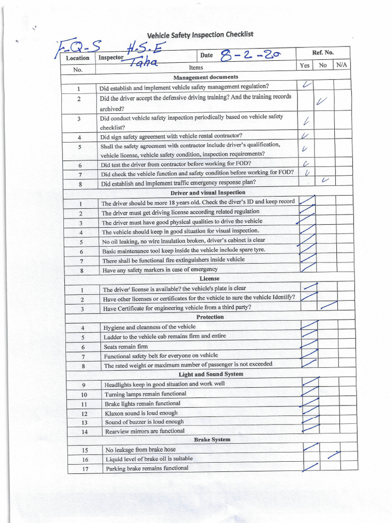 Check List 3 | PDF