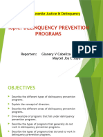 MSC 106 Delinquency Prevention Programs