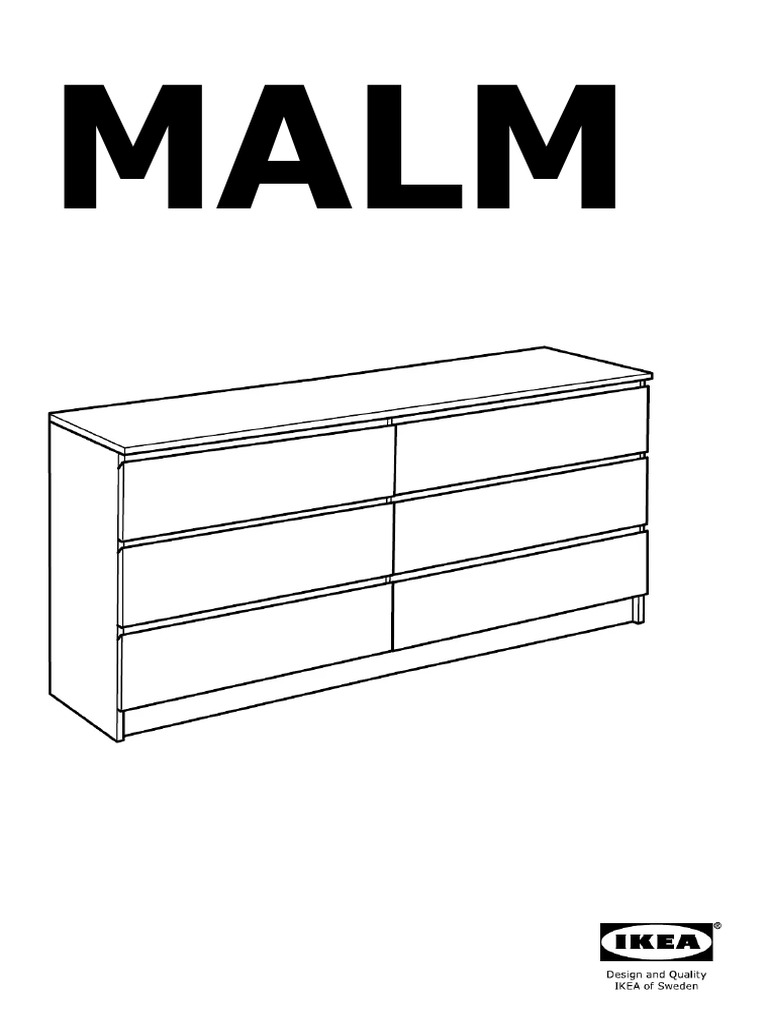 Manual Ikea MALM (6 Drawers) (Español 24 Páginas) PDF