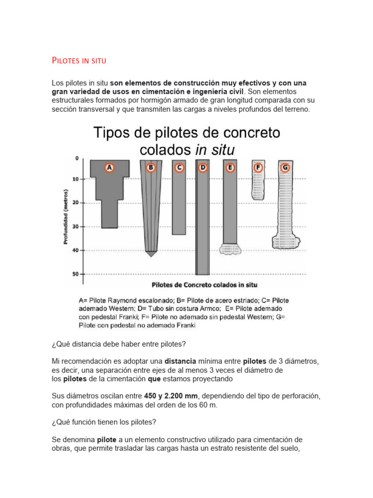 Pilotes in Situ | PDF