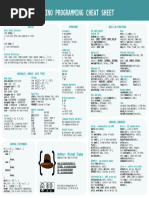 Arduino Cheat Sheet: Structure Digital I/O Data Types | PDF | Bit ...