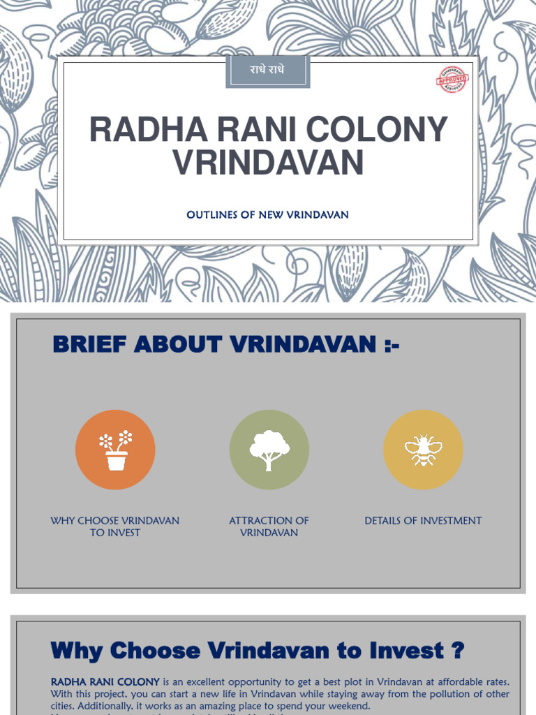 Radha Rani Colony Vrindavan Won | PDF