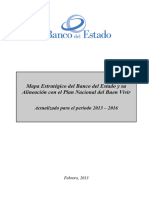 Mapa Estratégico Del Banco Del Estado y Su Alineación Con El Plan Nacional Del Buen Vivir. Actualizado para El Período