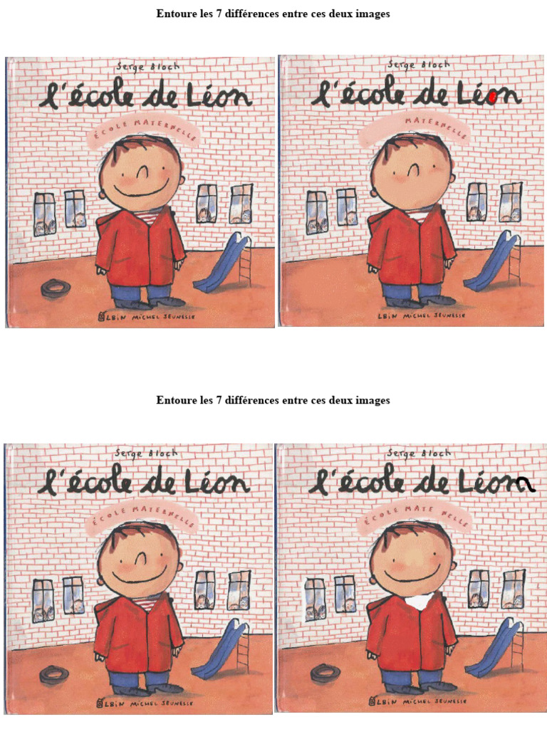 Jeu des 7 différences à imprimer | PDF | Sports et loisirs