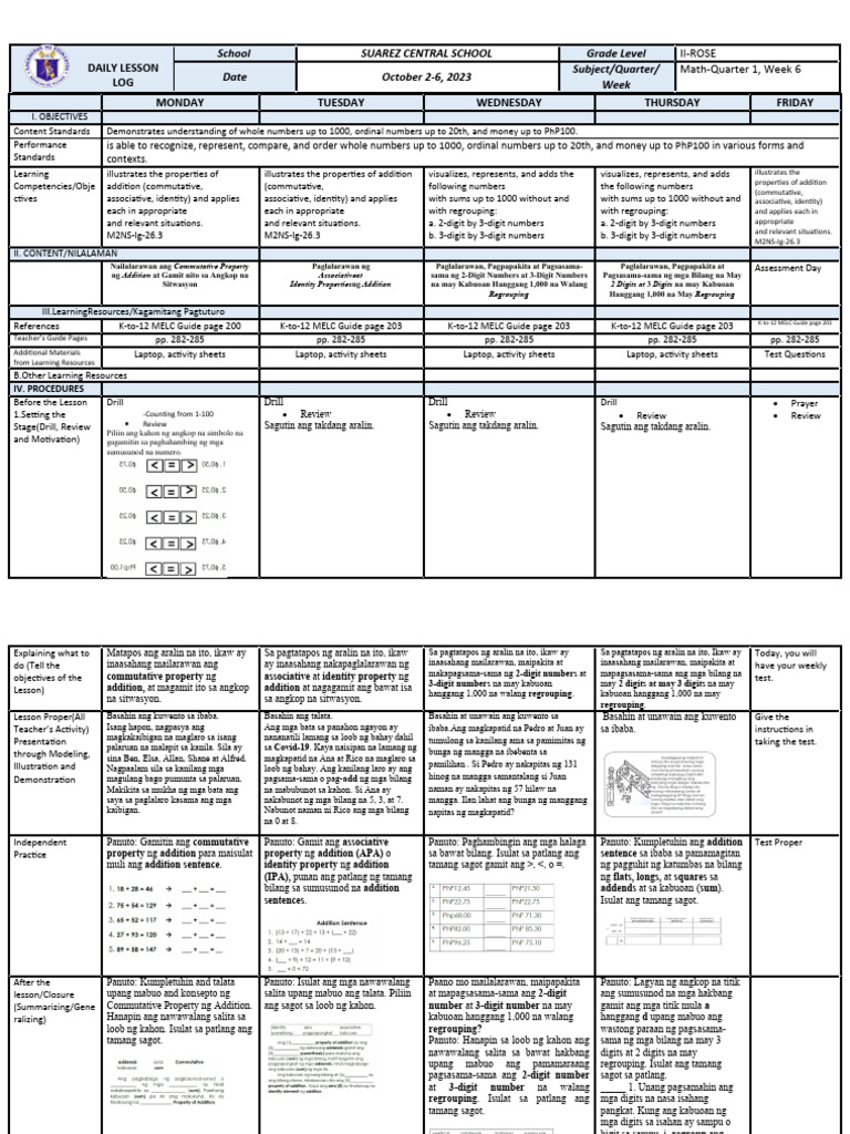 DLL Math-2 | PDF