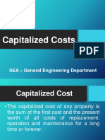 Lesson 4 - Capitalized Cost