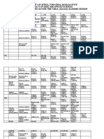 Adjusted 2ND Semester Lecture Time-Table, 2022-2023 Academic Session