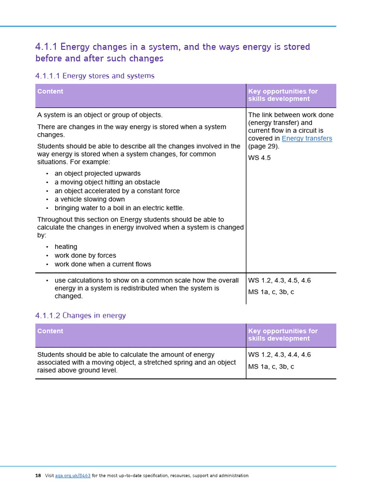 GCSE Physics: Energy & Systems | PDF | Teaching Methods & Materials ...