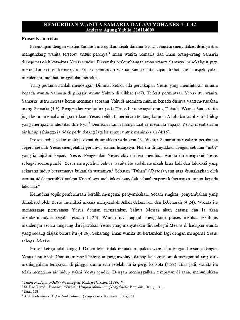 Kemuridan wanita samaria dalam yohanes 4 1 42 pdf