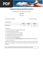 2022 BCTA July 2021 EOS Exam - Financial Reporting