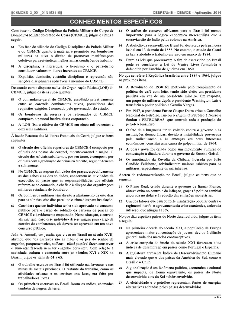 Prova Bmce | PDF