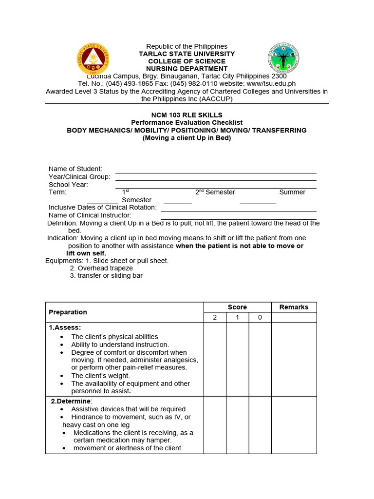 procedural-checklist-moving-client-up-bed-pdf