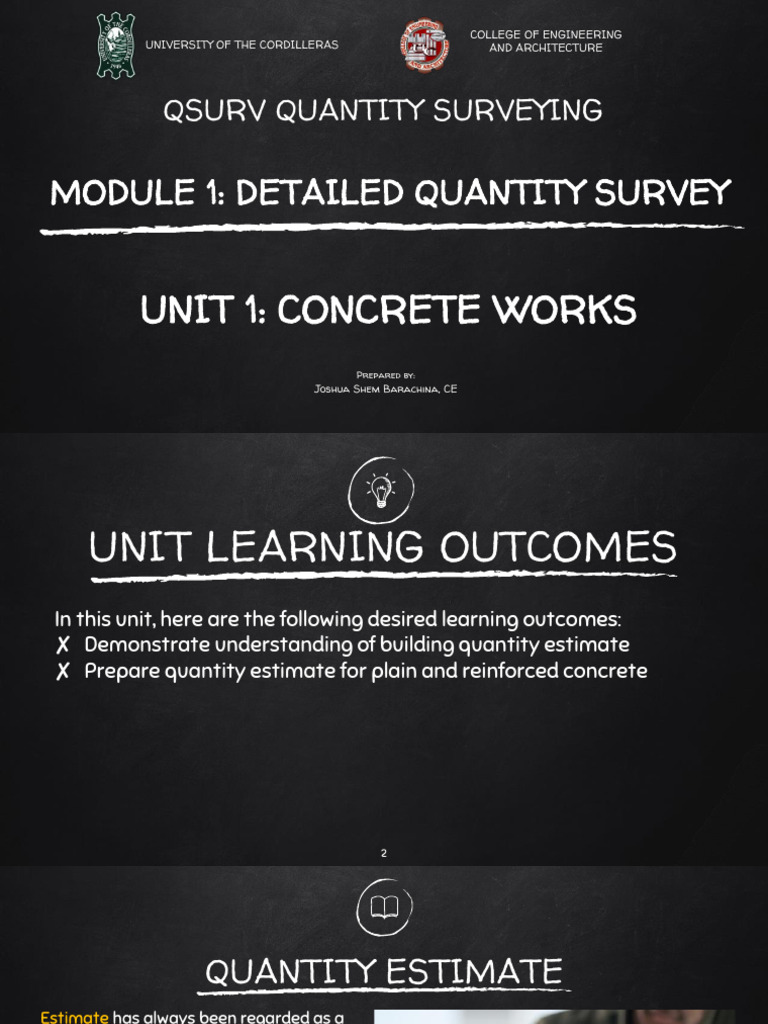 Concrete Quantity Surveying Basics | PDF | Technology & Engineering