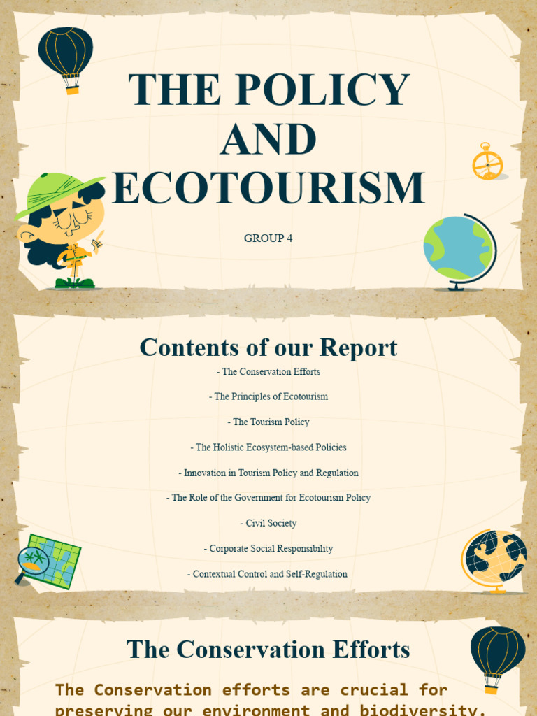 The Tourism Policy and Ecotourism | PDF