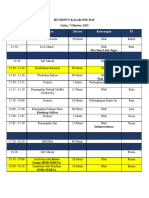 Rundown Oneday Plan B Terbaru