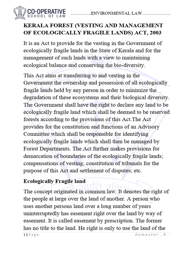 Ecologically Fragile Land PDF