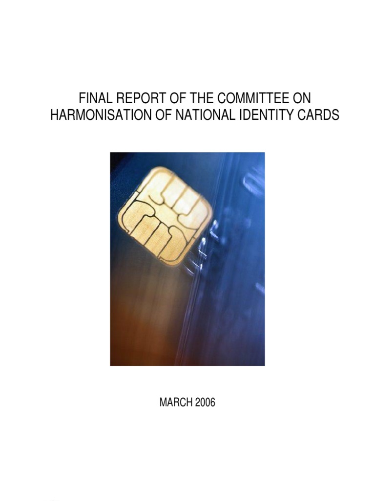 Nigeria National Id Card Report 2006 Identity Document Public