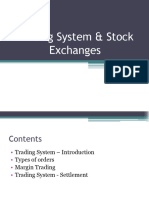 Trading System & Stock Exchanges